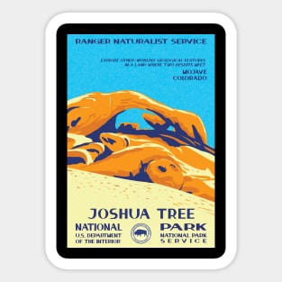 Joshua Tree National Park Arch Rock WPA Sticker